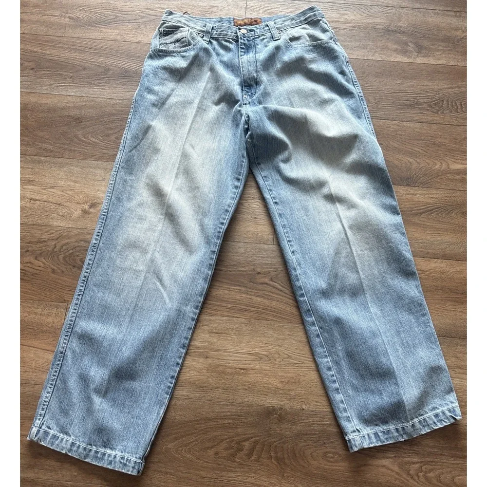 212 NYC Jeans Mens 36x32 Blue Baggy Denim Y2K‎ streetwear South Pole Style